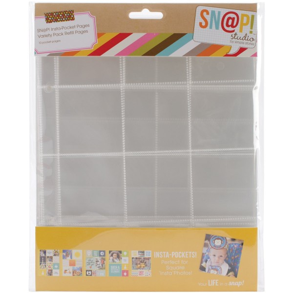 Snap Pocket Pages 6x8 - Variety Pack refills (repuestos)