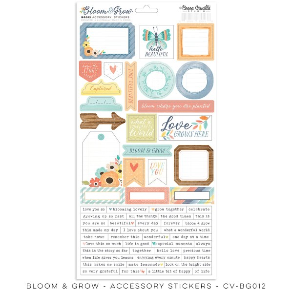 BLOOM & GROW - ACCESSORY STICKER