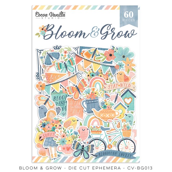 BLOOM & GROW - DIE CUT EPHEMERA