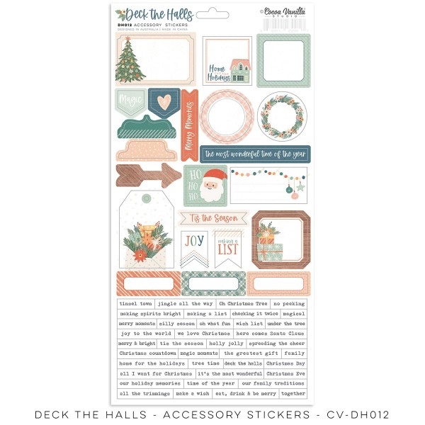 DECK THE HALLS - ACCESSORY STICKERS