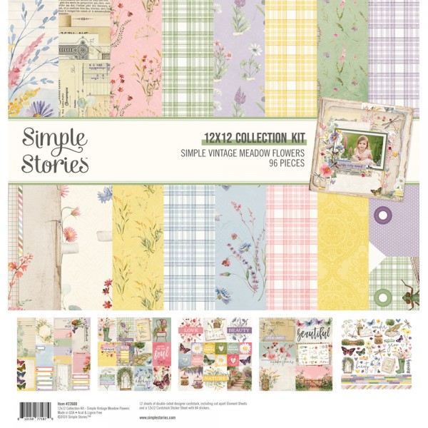 SIMPLE VINTAGE MEADOW FLOWERS - COLLECTION KIT