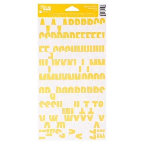 Alphabean Yellow Chevron