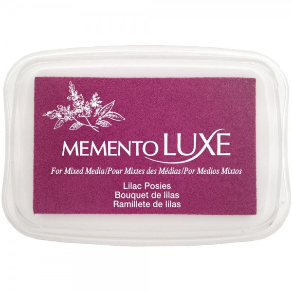 Memento Luxe para mix media. Ramillete de lilas