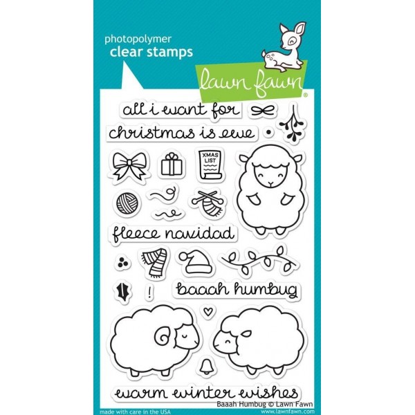 Clear stamps. Baah Humbug