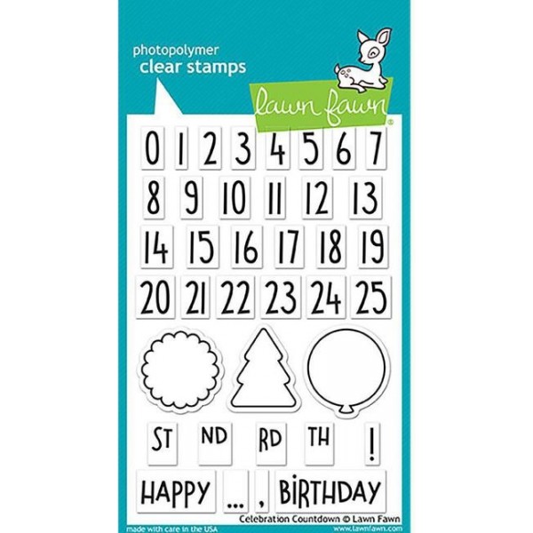 Clear Stamps. Celebration countdown