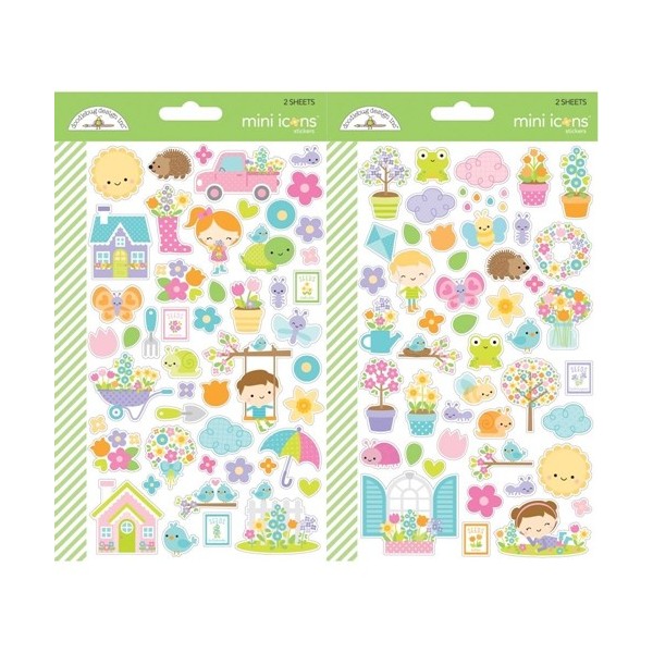 Mini Icons Stickers. Simply Spring