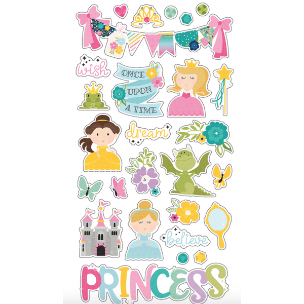 Little Princess cardstock stickers