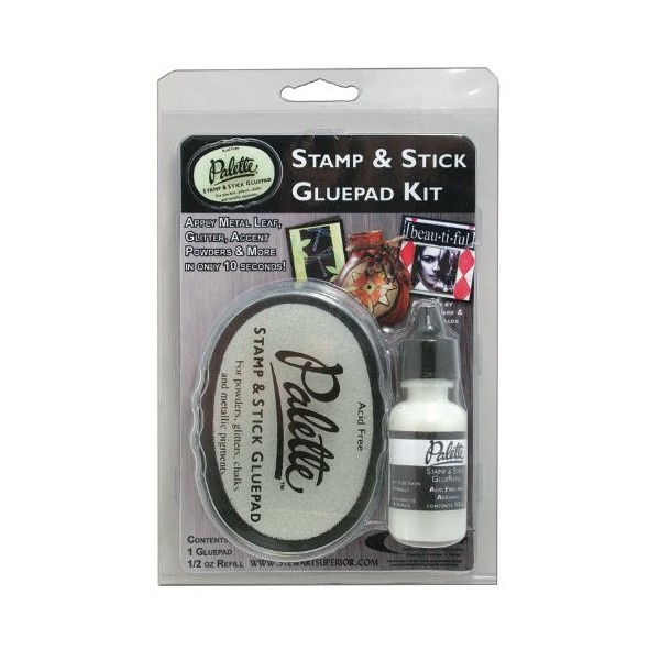 Stamp & stick glue pad kit