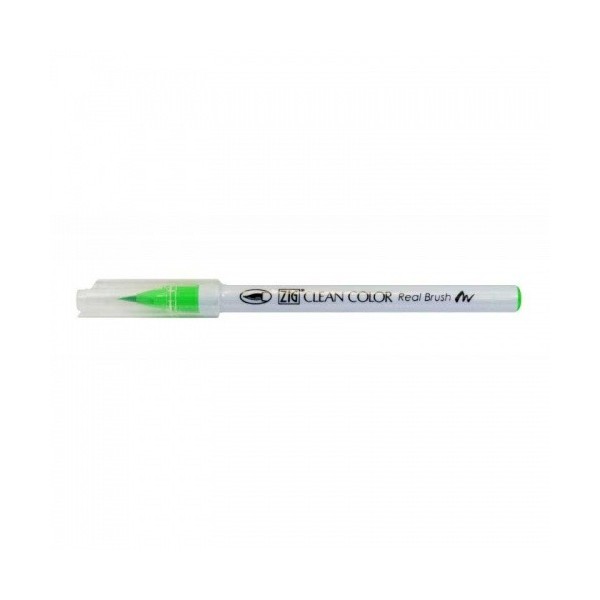 Clean color real brush marker. Fluorescent green