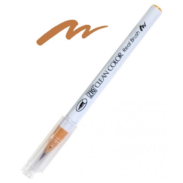 Clean color real brush marker. Light brown