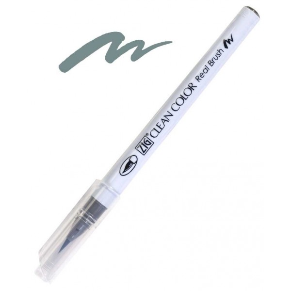 Clean color real brush marker. Gray brown