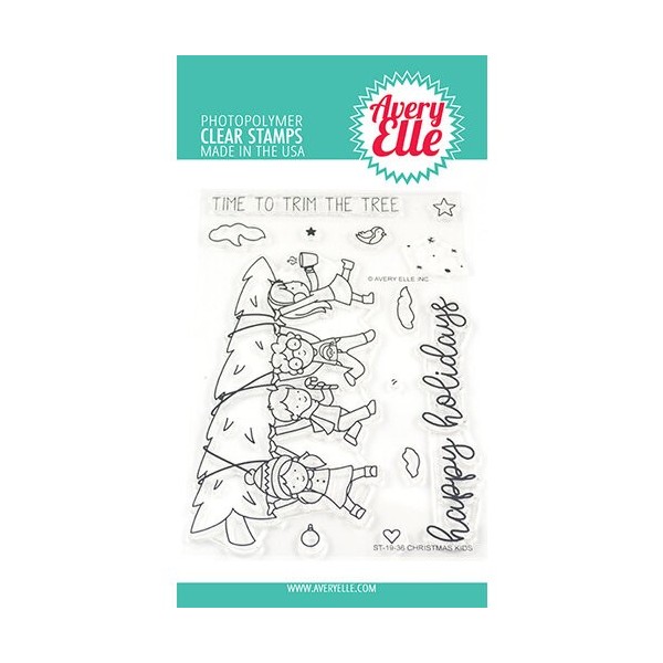 Christmas Kids Clear Stamps