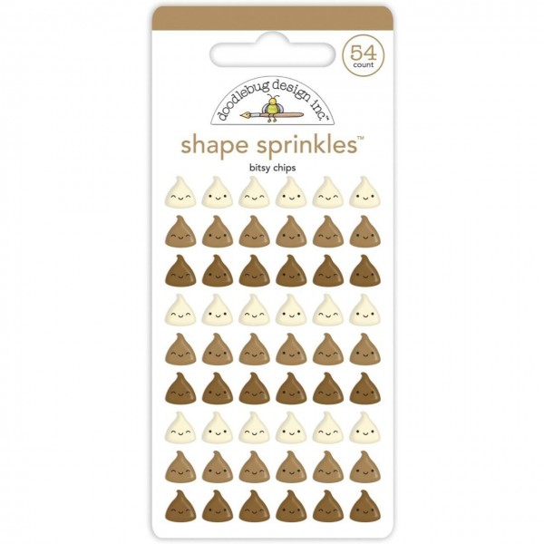 Shape sprinkles. Bitsy chips. Made with love