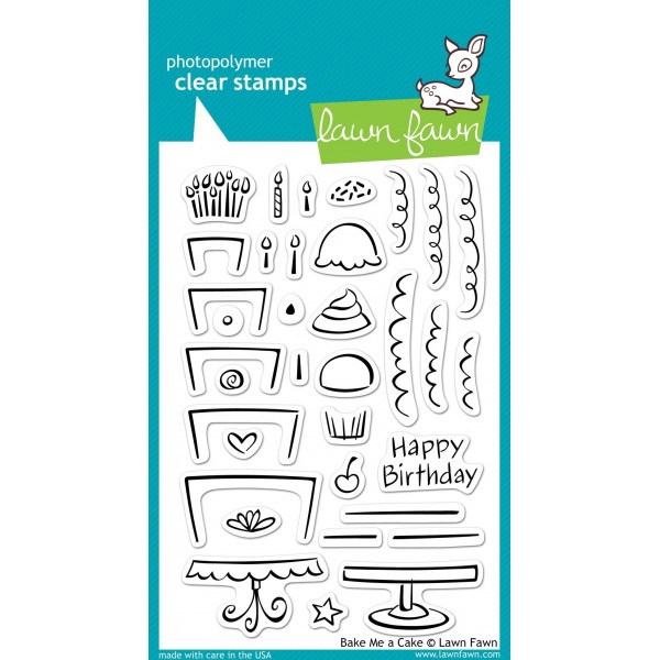 Clear Stamps. Bake me a cake