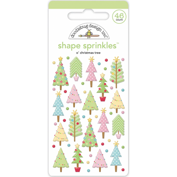 Shape Sprinkles. Candy Cane Lane. O' christmas tree