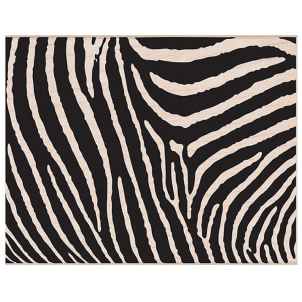 Sello de madera. Zebra print
