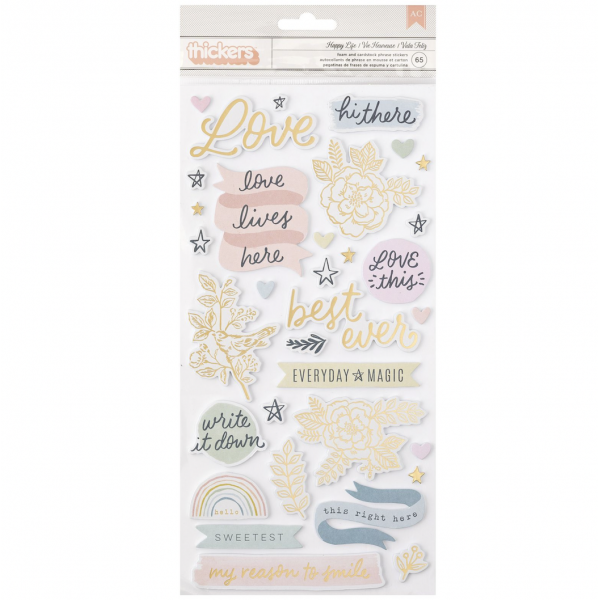 Gingham Garden. Thickers Phrase. Gold Foil