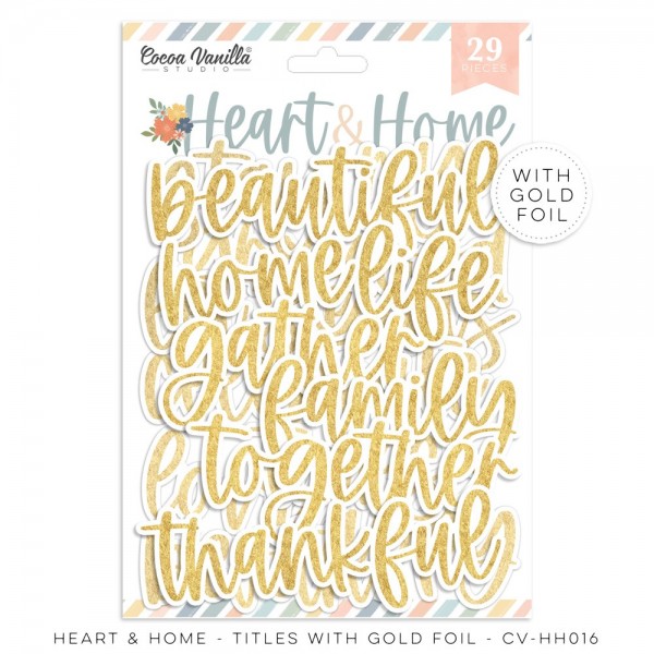 HEART & HOME – TITLES WITH GOLD FOIL