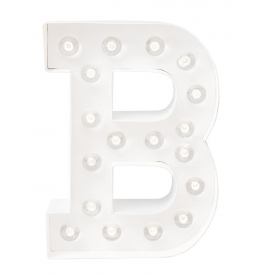 Marquee letter B