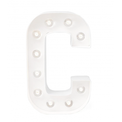 Marquee letter C
