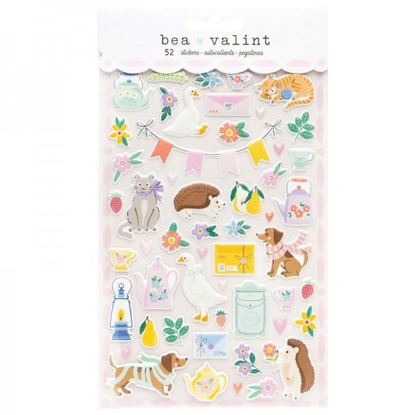 Poppy & Pear (Bea Valint) - Puffy stickers