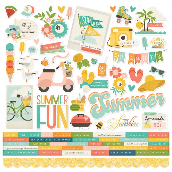 Summer Snapshots - Cardstock Stickers