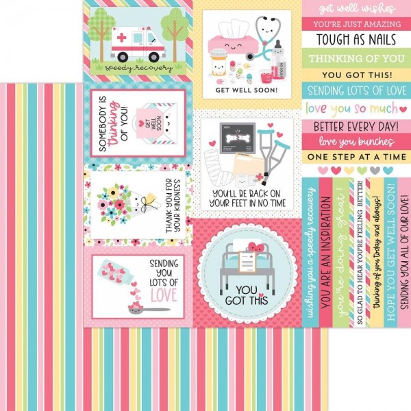 Happy Healing - Candy Striper double-sided cardstock